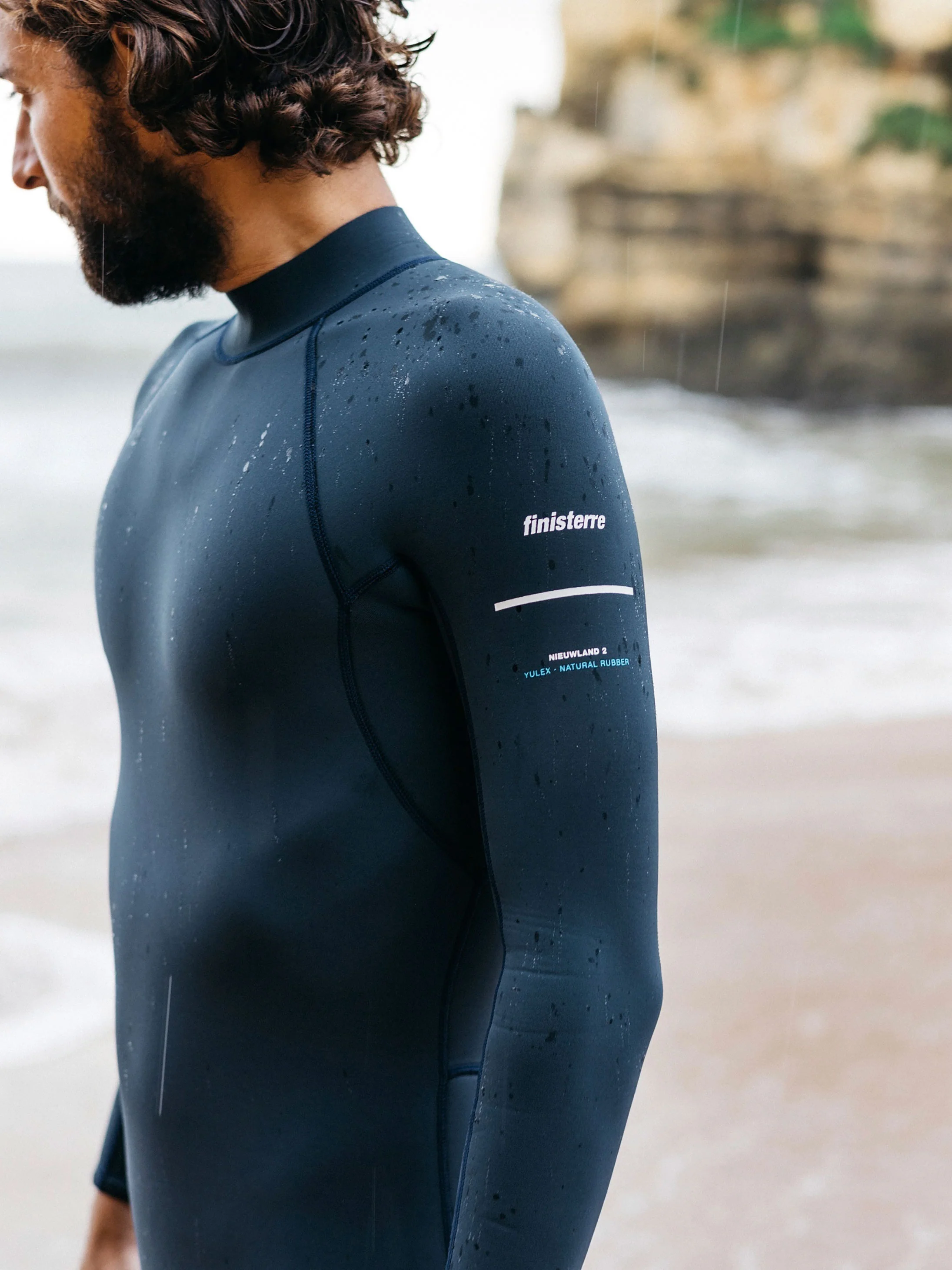 Men's Nieuwland 2mm Yulex® Back Zip Long Sleeve Shorty Wetsuit - Image 6