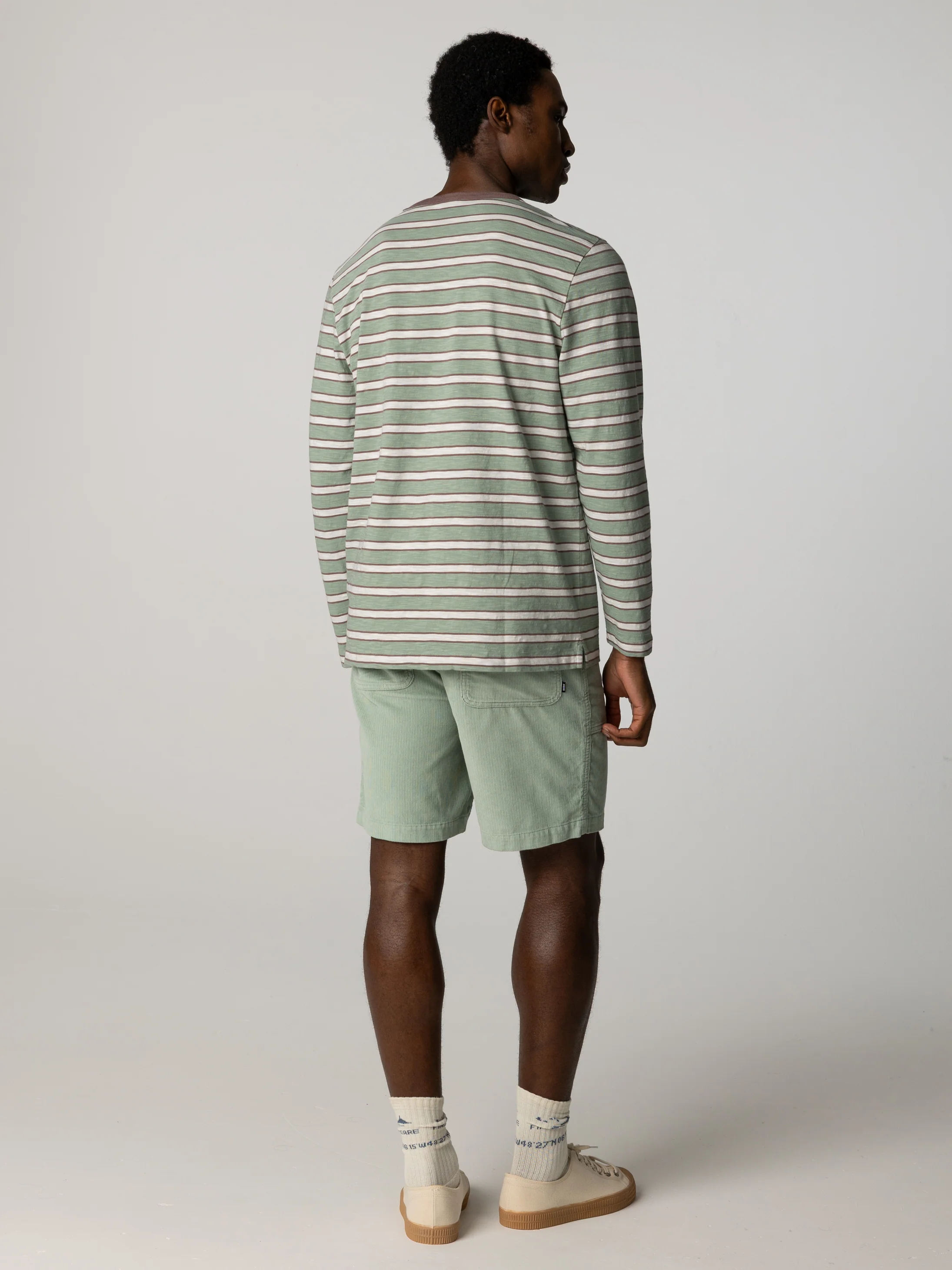 Men's Channel Stripe Long Sleeve T-Shirt - Image 4