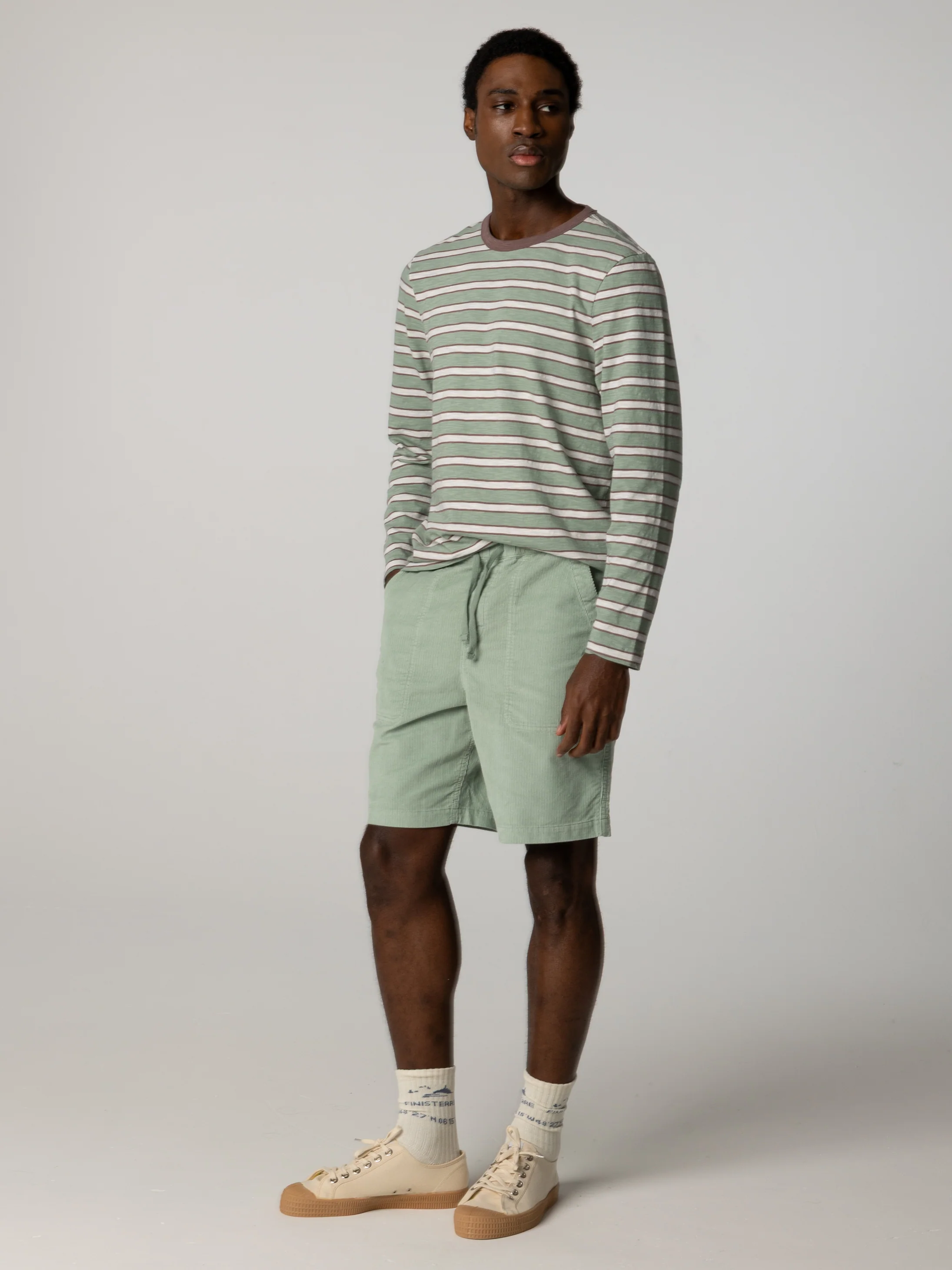 Men's Channel Stripe Long Sleeve T-Shirt - Image 6