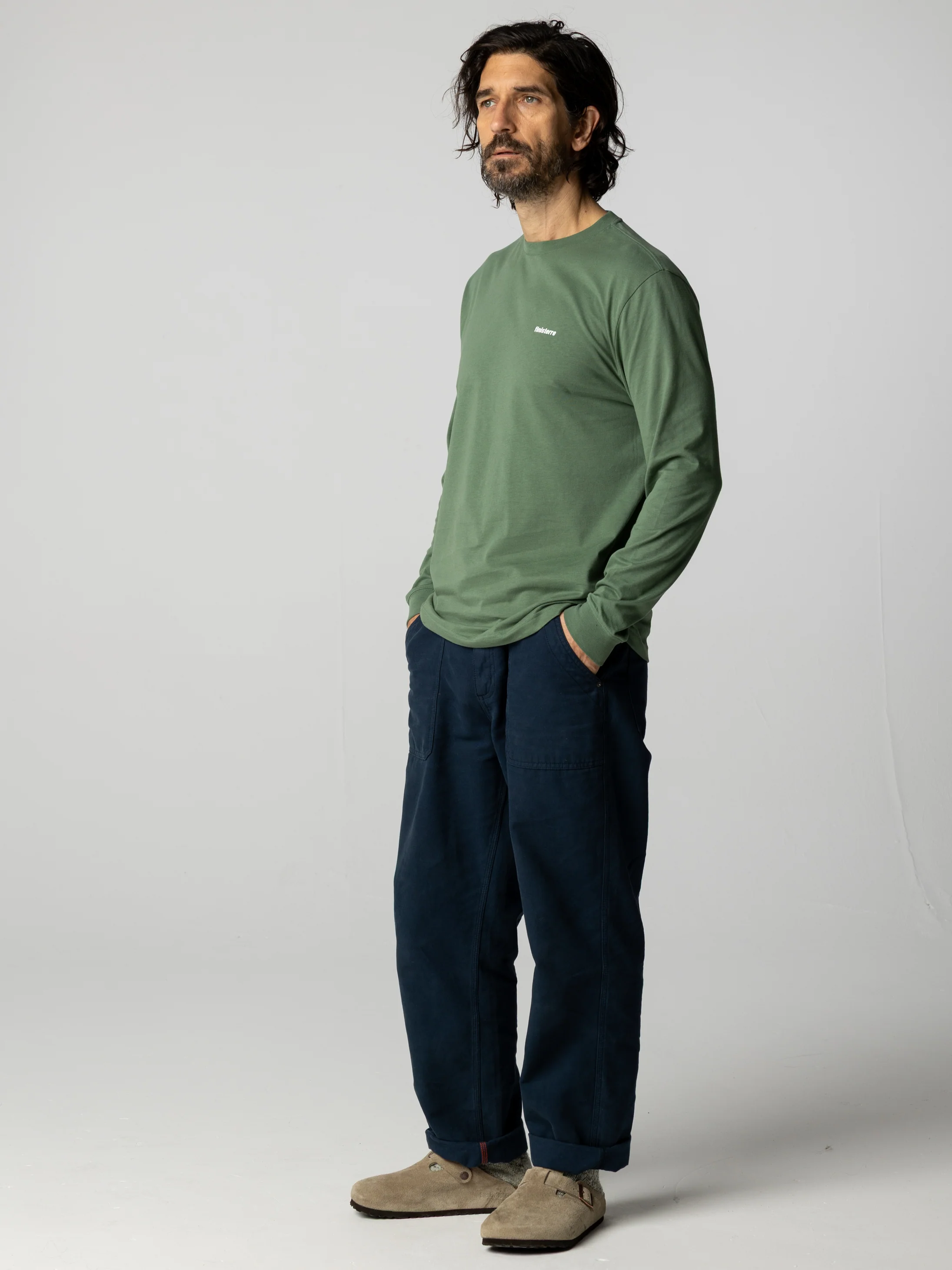 Men's Harlyn Logo Long Sleeve T-Shirt - Image 3