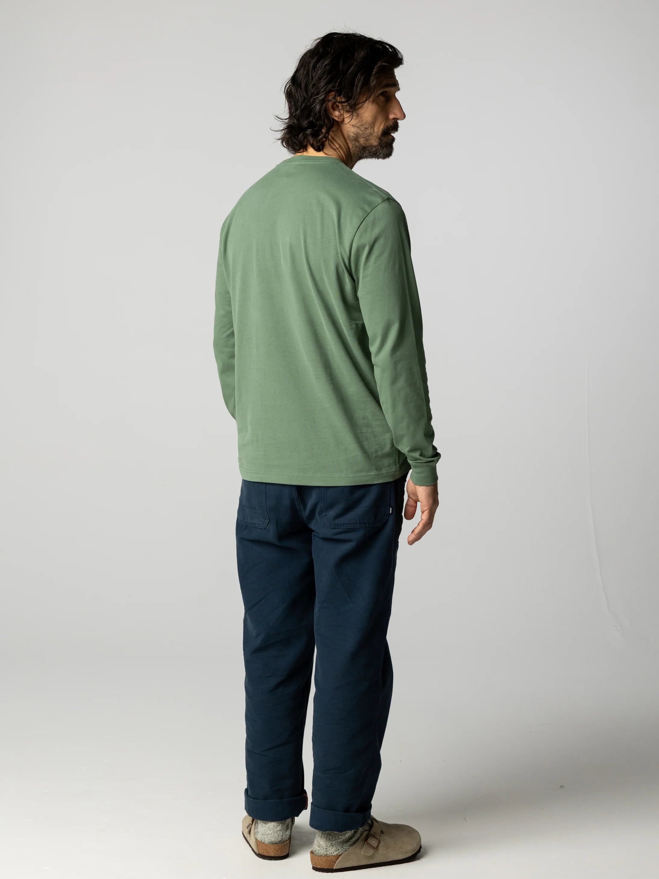 Men's Harlyn Logo Long Sleeve T-Shirt - Image 4