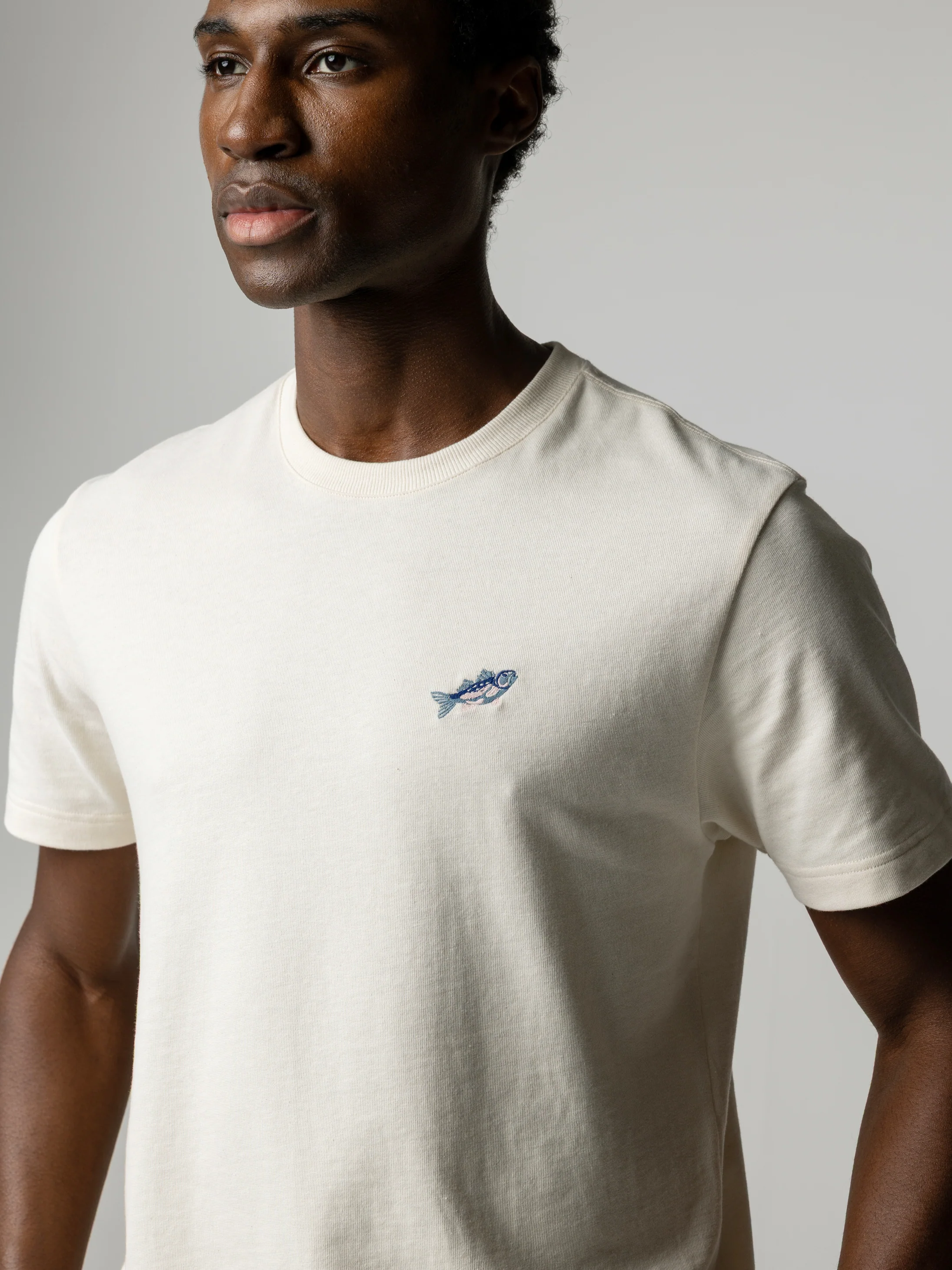 Men's Orca Embroidery T-Shirt - Image 2