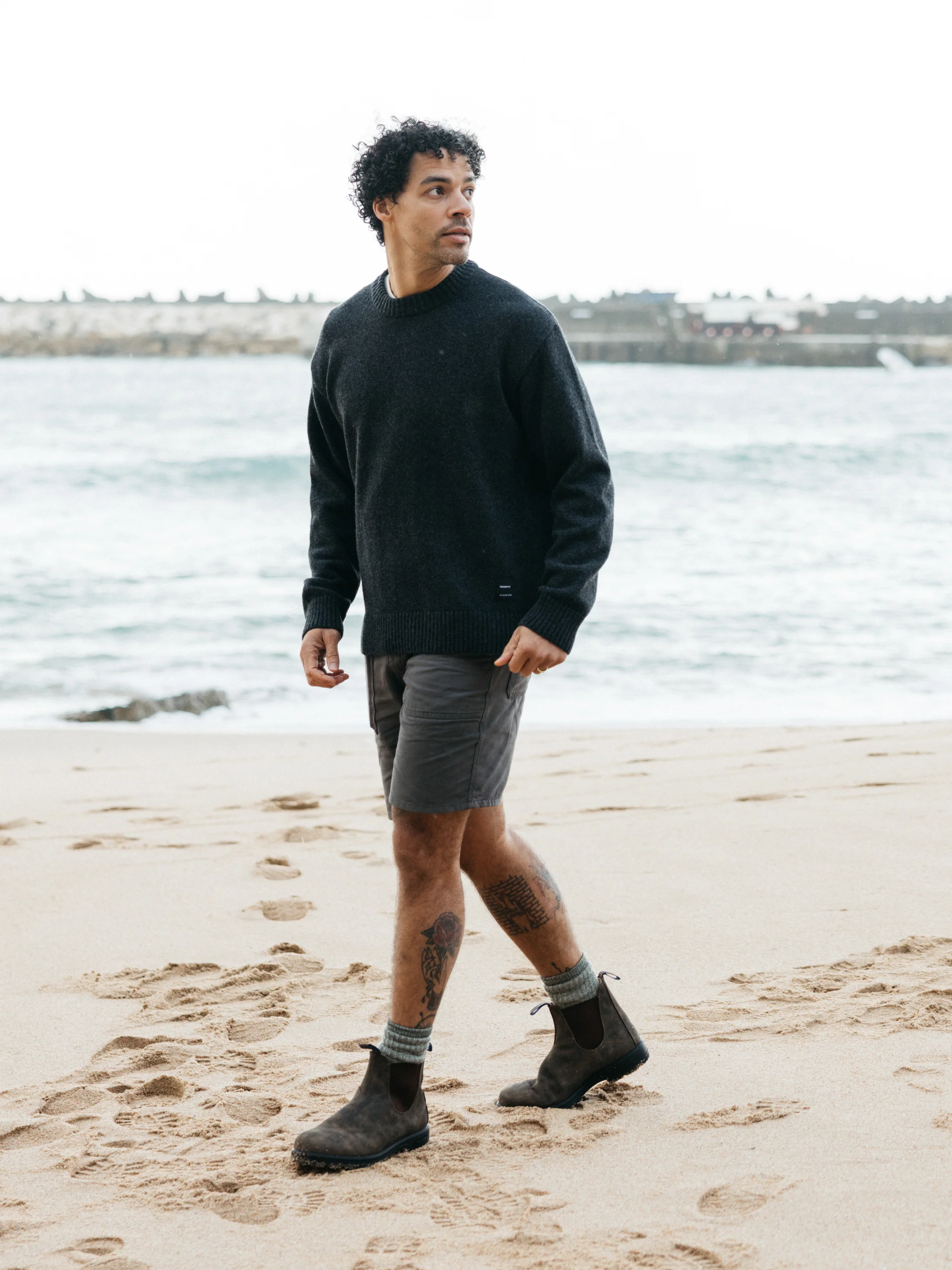 Men's Escall Crew Neck Knit Jumper - Image 6