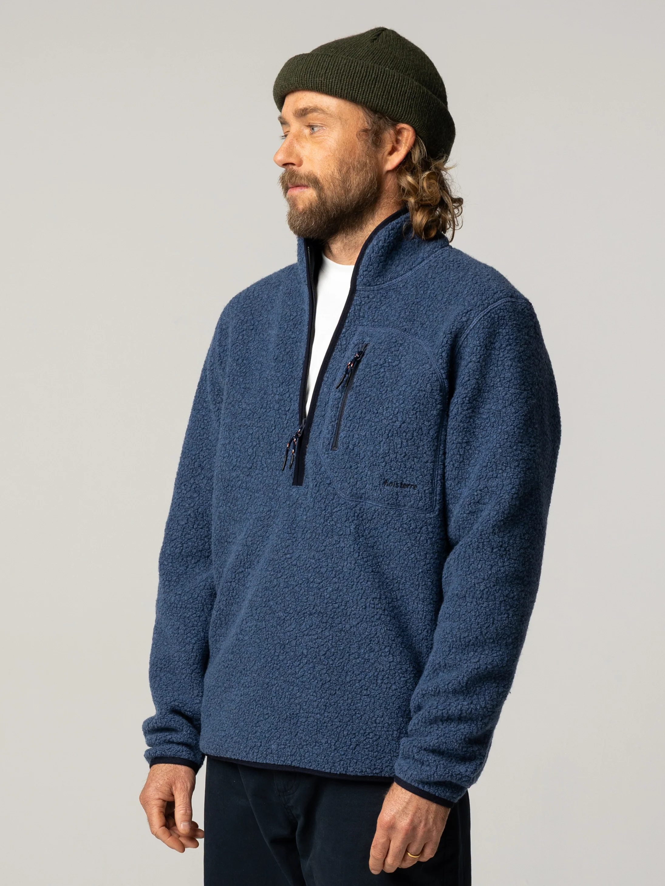 Men's Portell Wool 1/4 Zip Fleece - Image 2