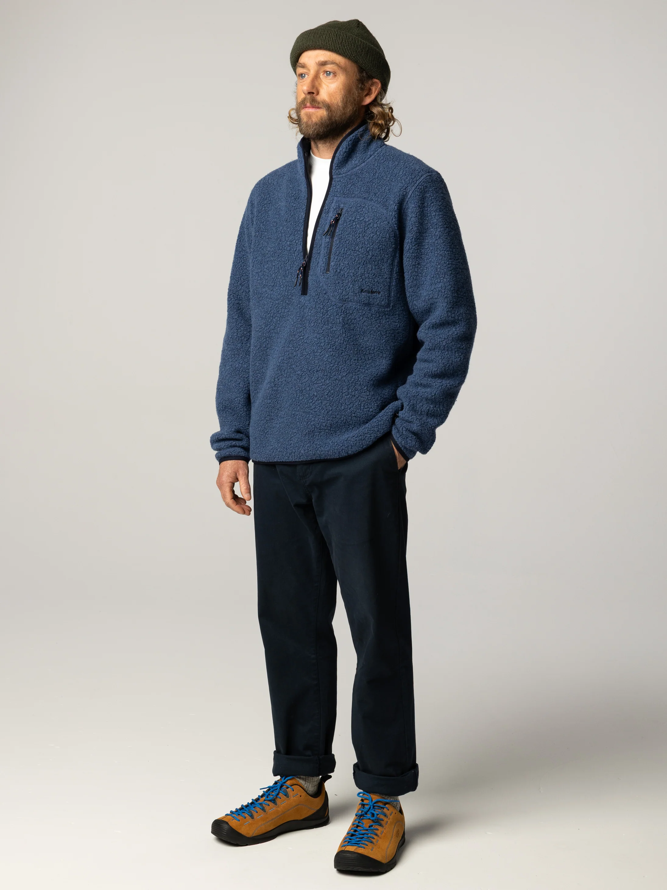 Men's Portell Wool 1/4 Zip Fleece - Image 4