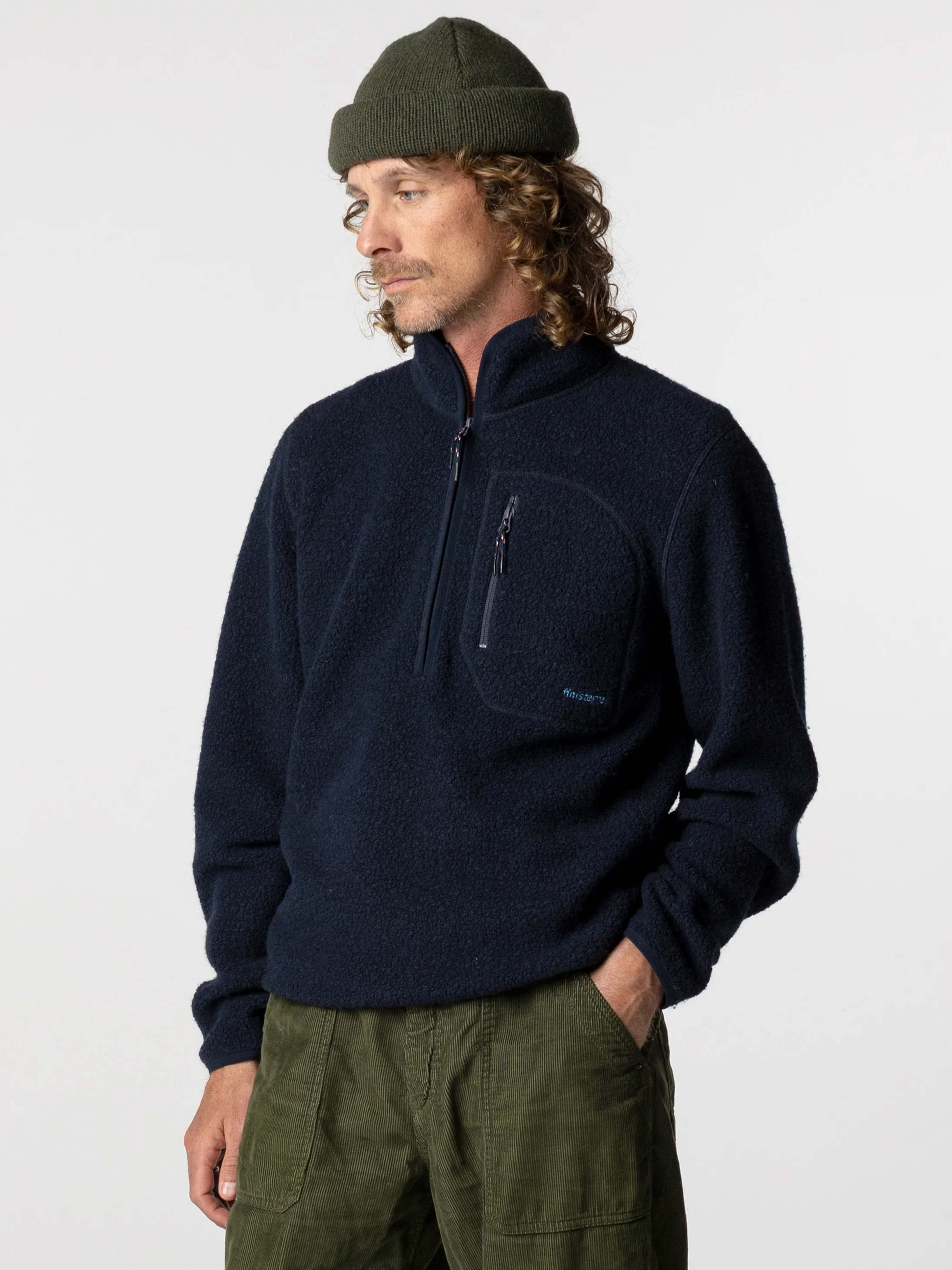 Men's Portell Wool 1/4 Zip Fleece - Image 2