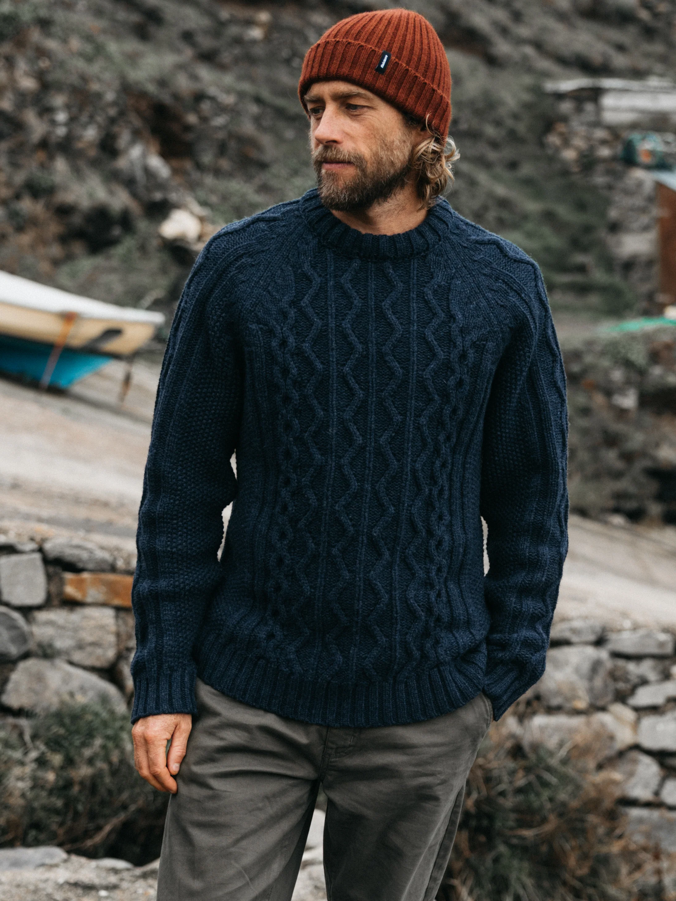 Men's Nova Aran Knit Jumper - Image 2