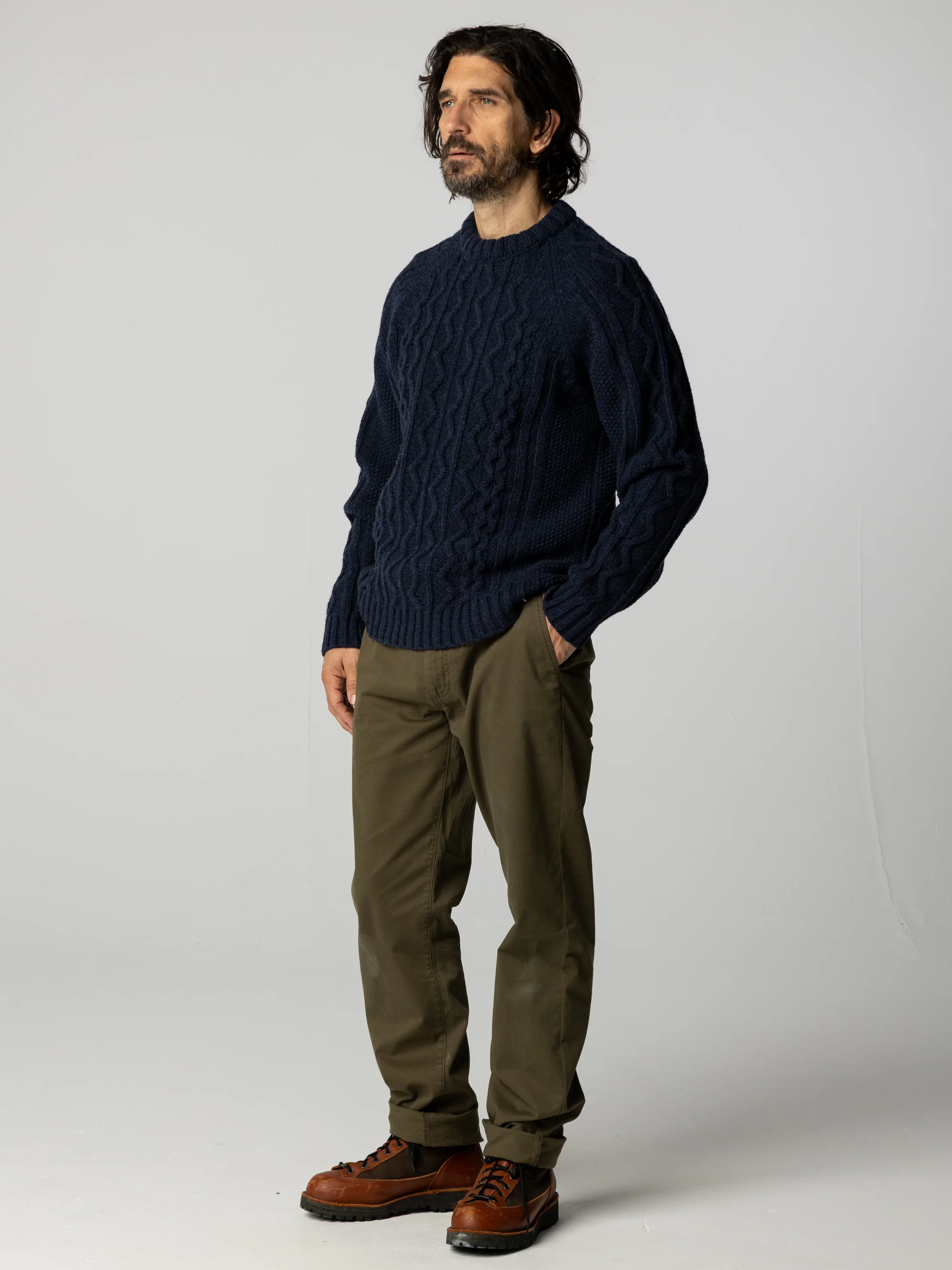 Men's Nova Aran Knit Jumper - Image 3