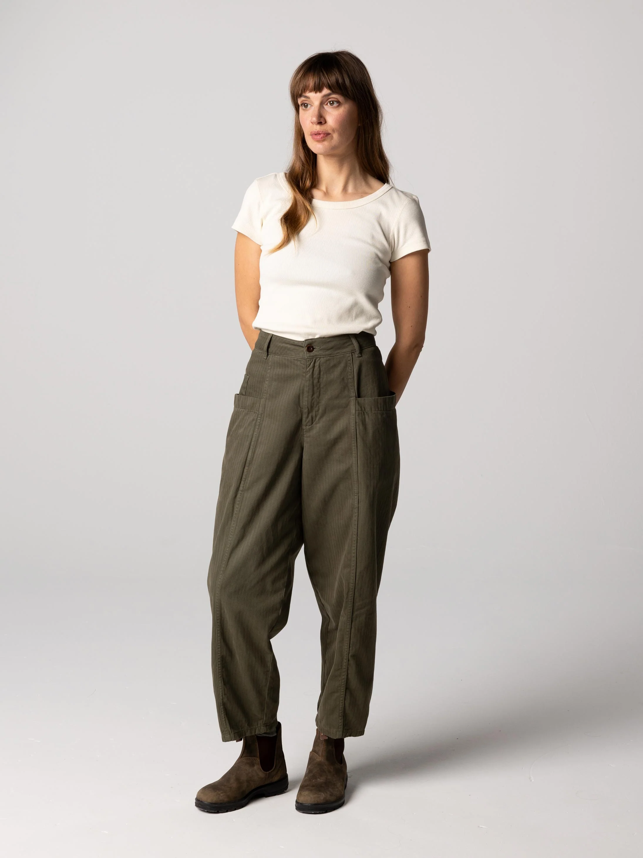 Women's Croft Workwear Barrel Trouser - Image 6