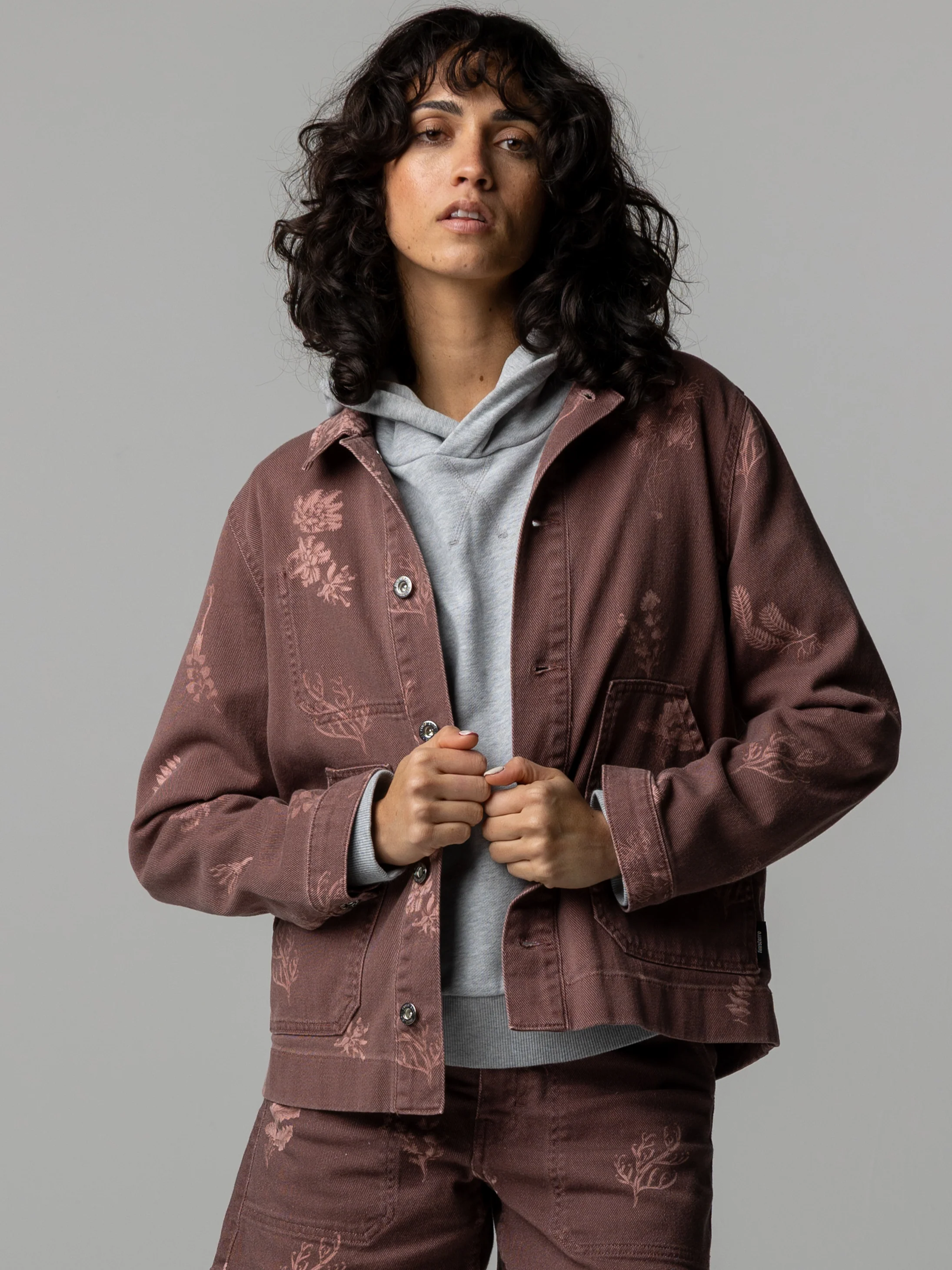 Women's Floral Marine Yarrel Printed Jacket - Image 2