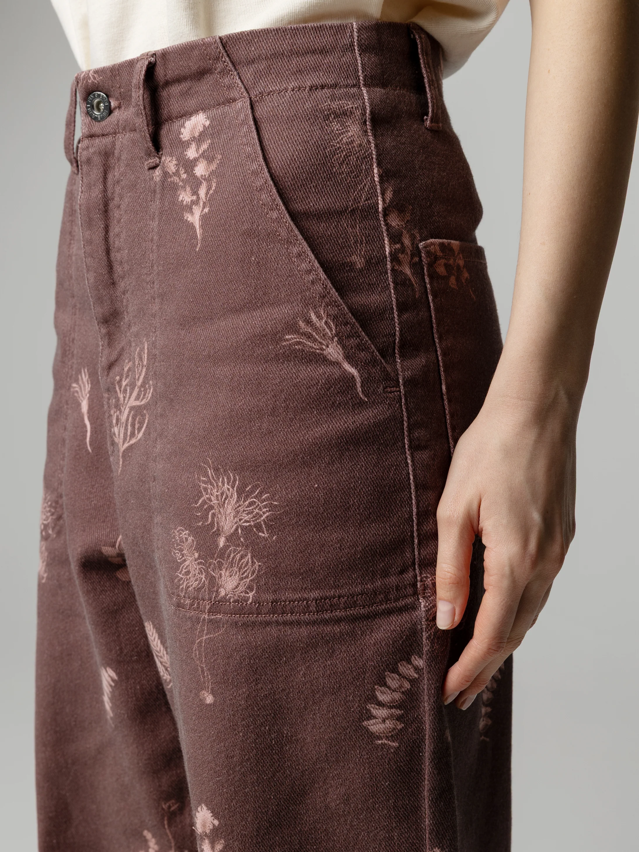 Women's Floral Marine Yarrel Printed Trouser - Image 7