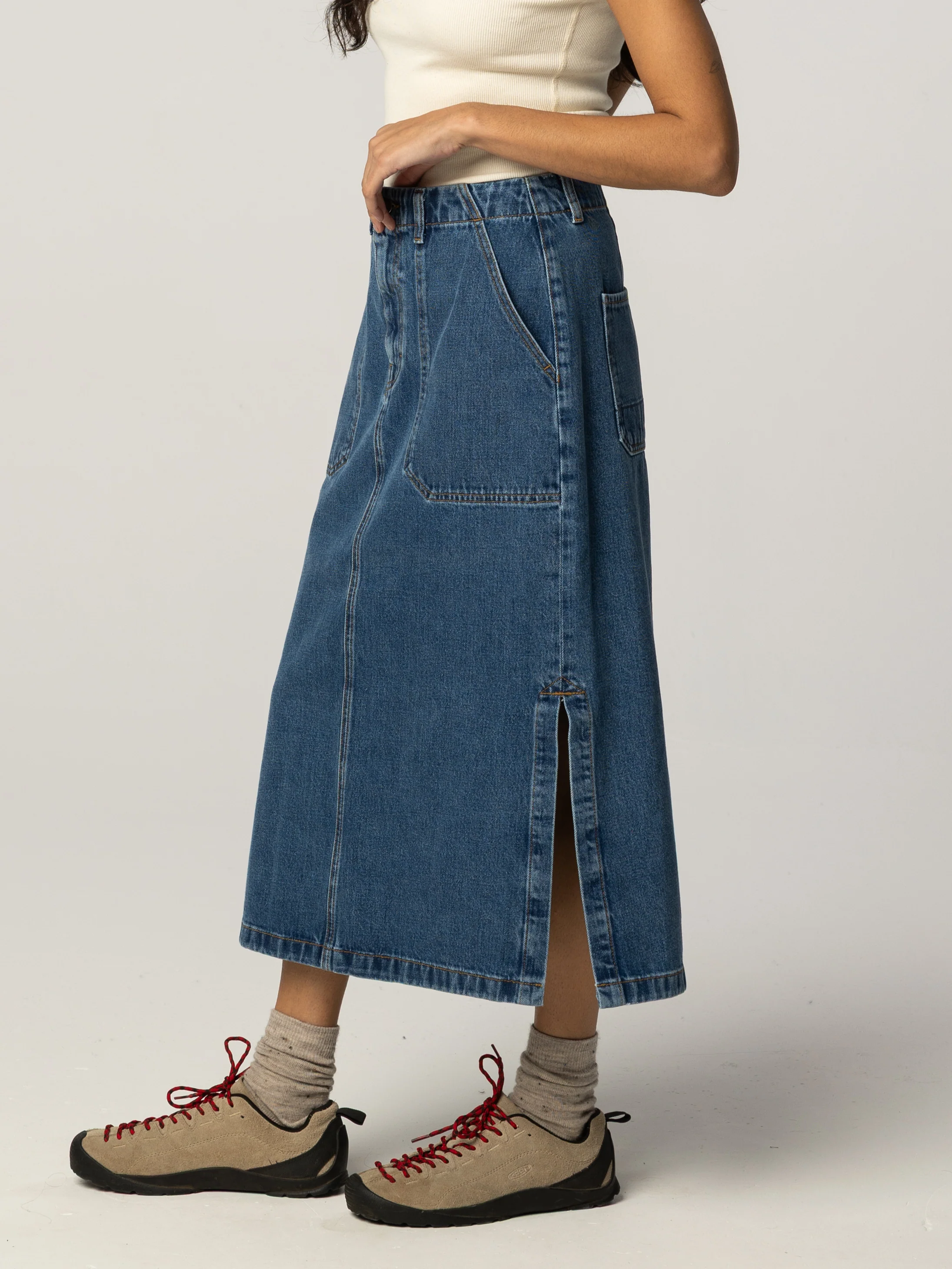 Women's Yarrel Denim A-Line Skirt - Image 2