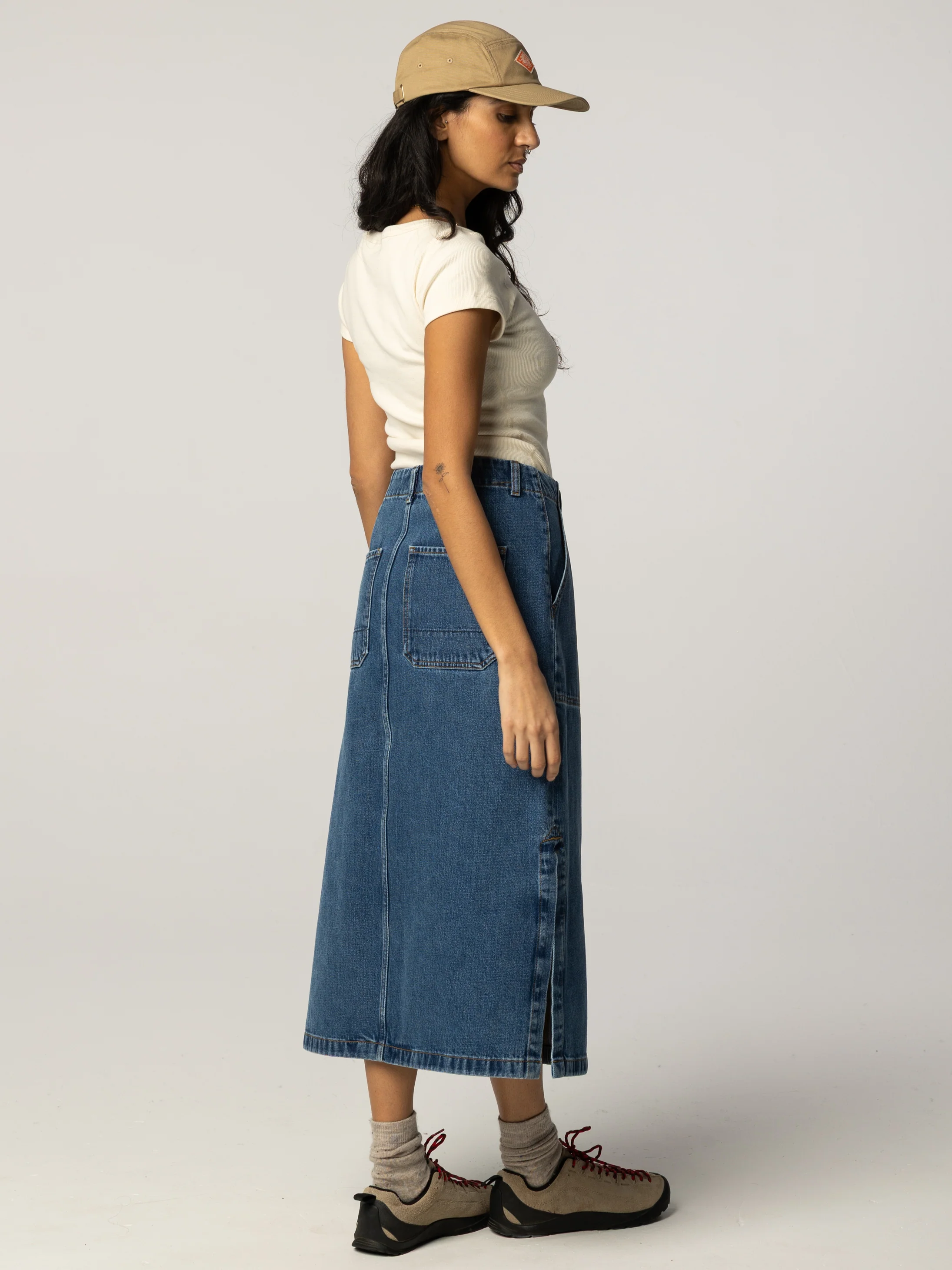Women's Yarrel Denim A-Line Skirt - Image 4
