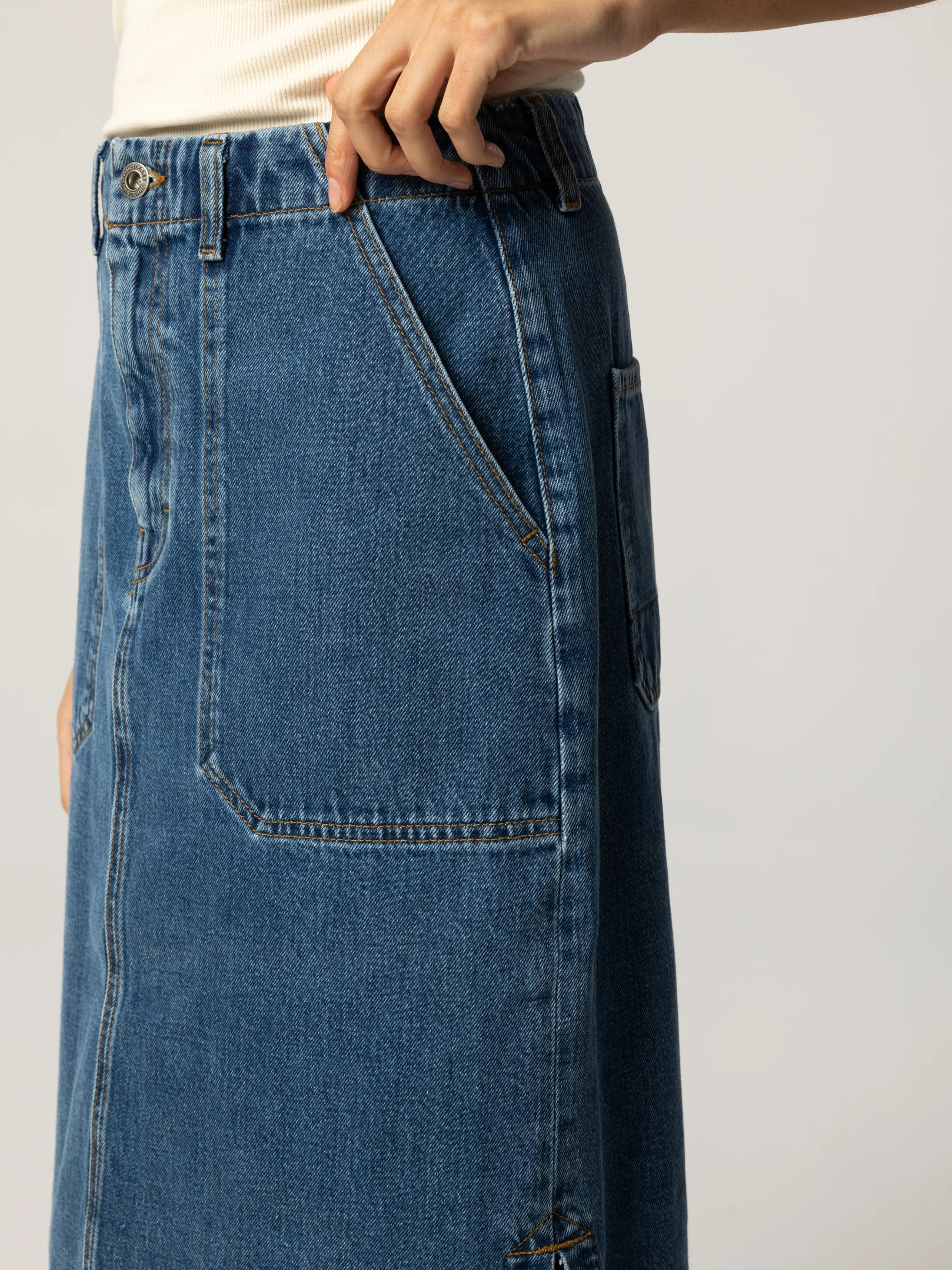 Women's Yarrel Denim A-Line Skirt - Image 5