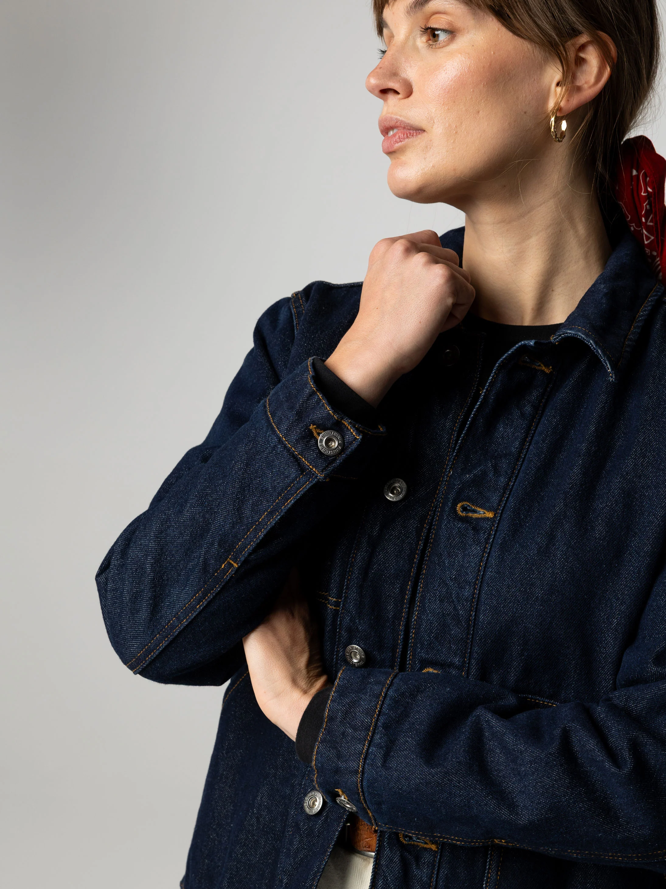 Women's Yarrel Quilted Denim Jacket - Image 5