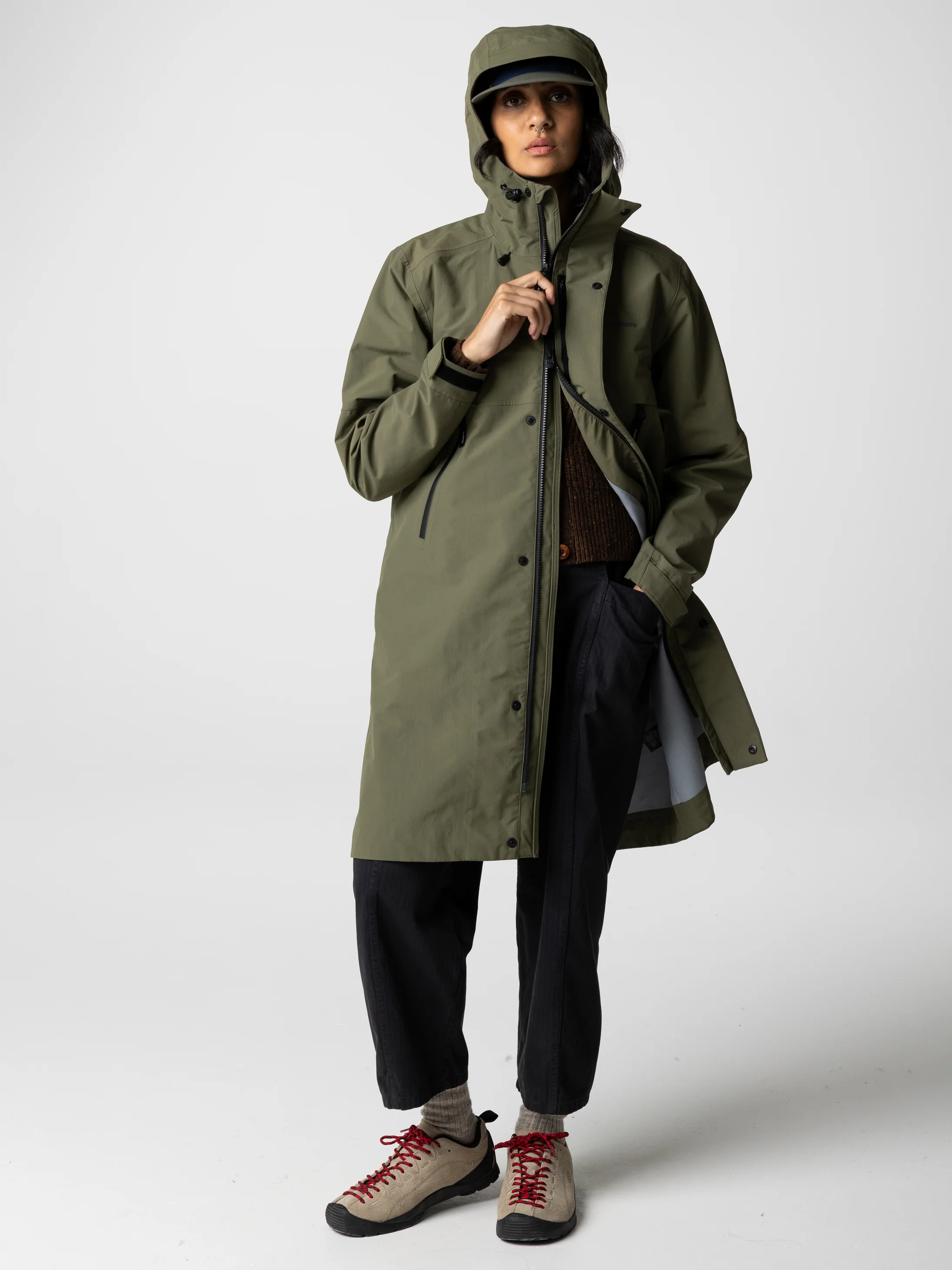 Women's Longline Stormbird Waterproof Jacket - Image 4