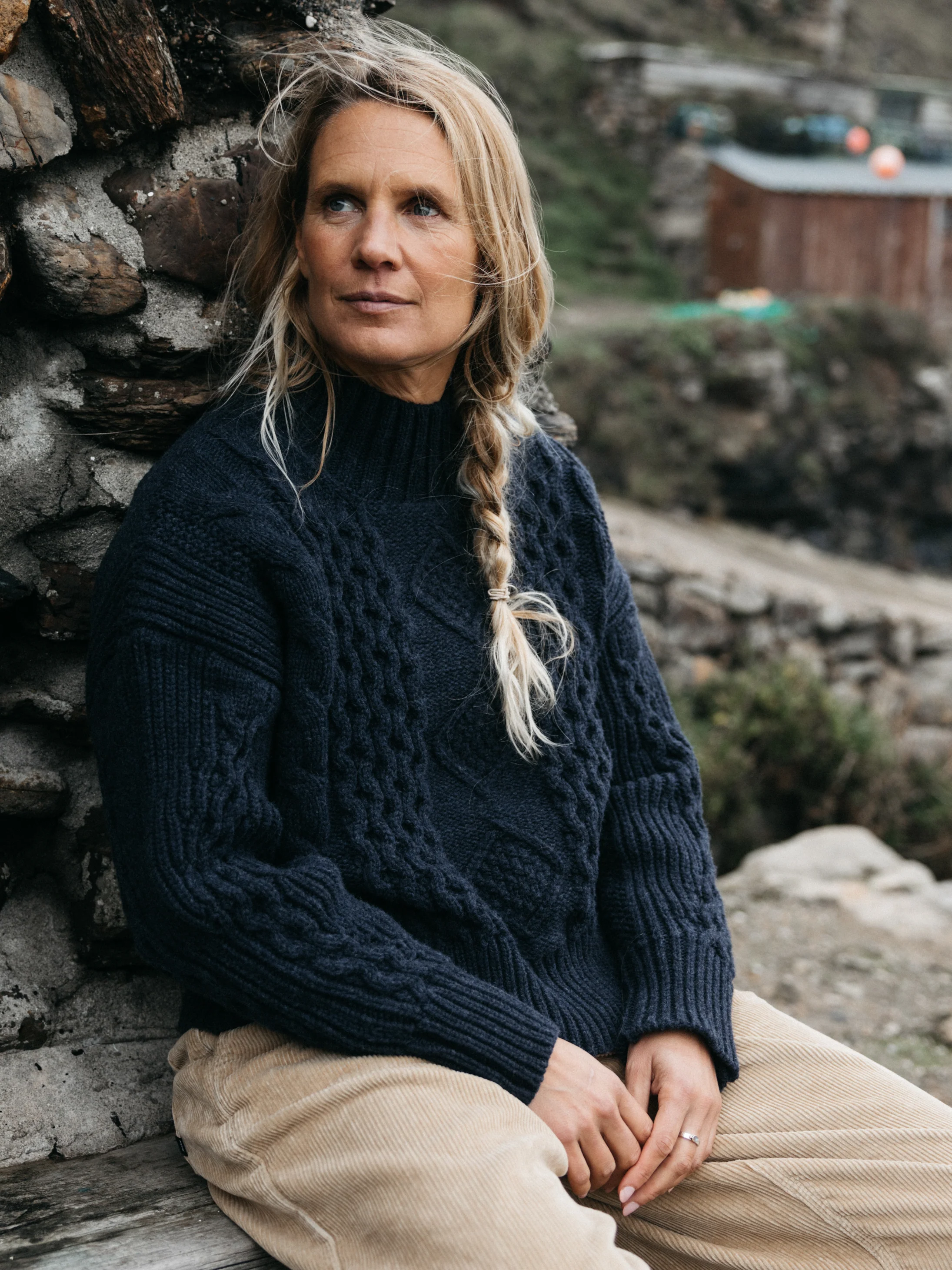 Women's Nova Aran Knit Jumper - Image 2